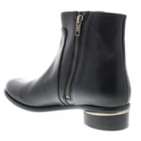 Frye Charlie Seam Short Black Leather Ankle Boots 10M Side Zippers Womens - Picture 3 of 9